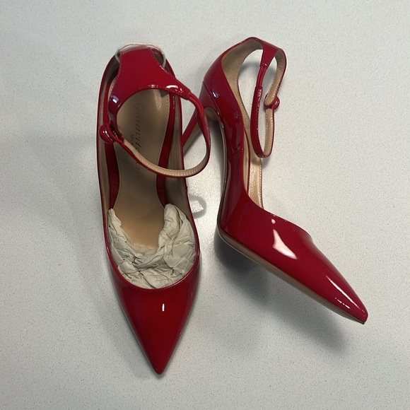NWT Gianvito Rossi Vivian Patent-leather Pumps - Red - Picture 3 of 13